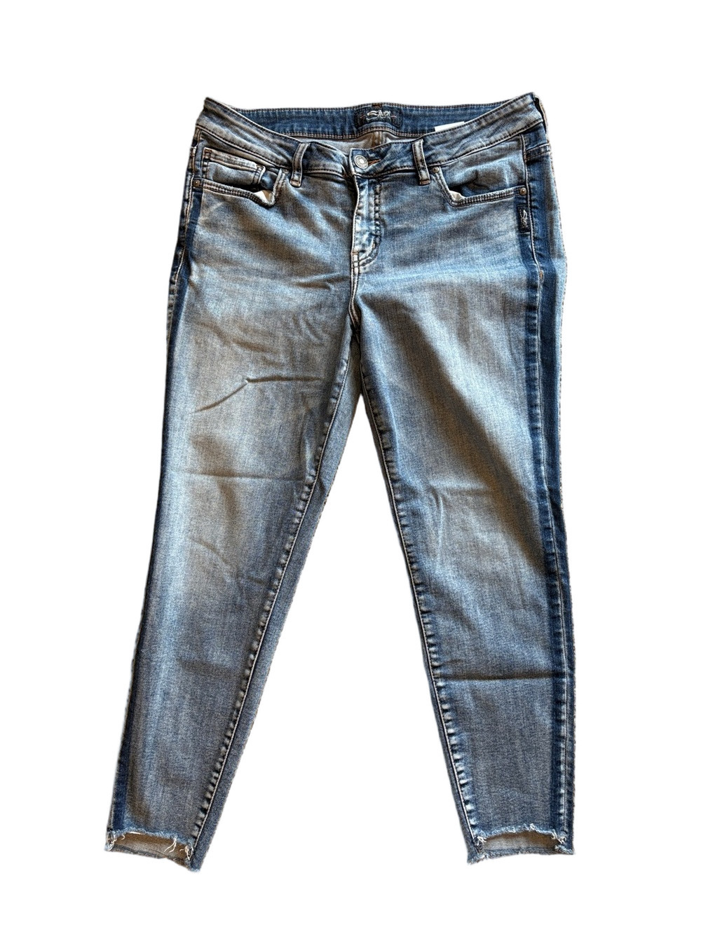 Silver  Woman’s 14 Aiko Ankle Skinny Jeans - Picture 5 of 7